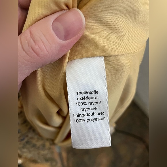 Maurices Babydoll Dress Yellow Floral Short Flutter Sleeve Tiered Ruffle XS - Picture 5 of 11